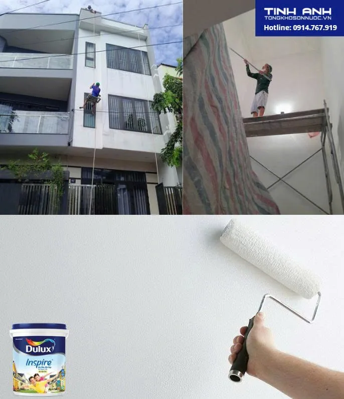 Dịch vụ thi công sơn Dulux trọn gói tại Hà Nội