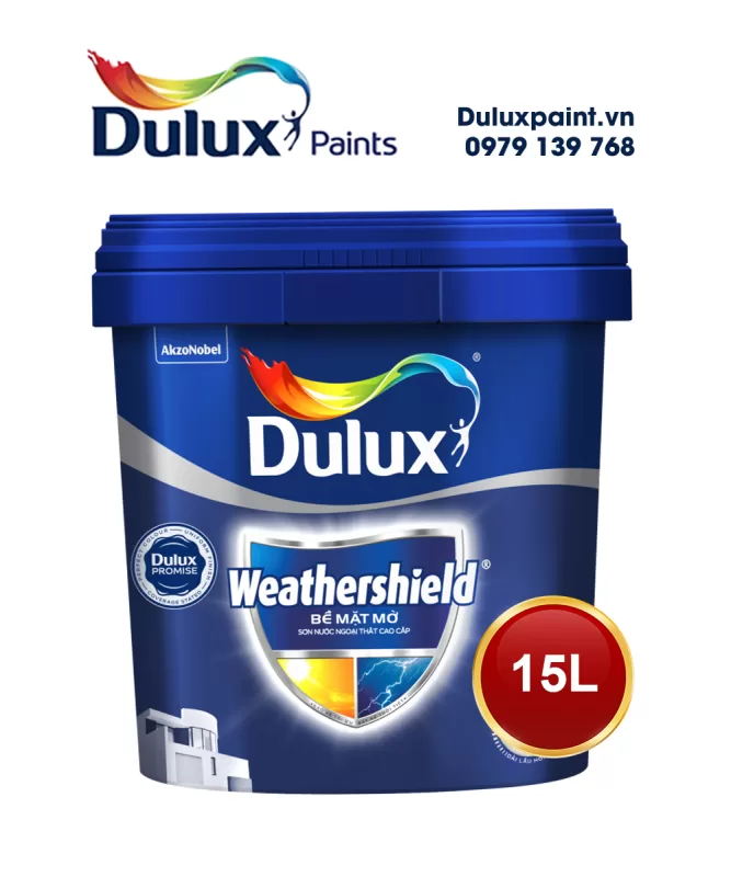 Sơn Dulux ngoại thất cao cấp Weathershield bề mặt mờ – BJ8