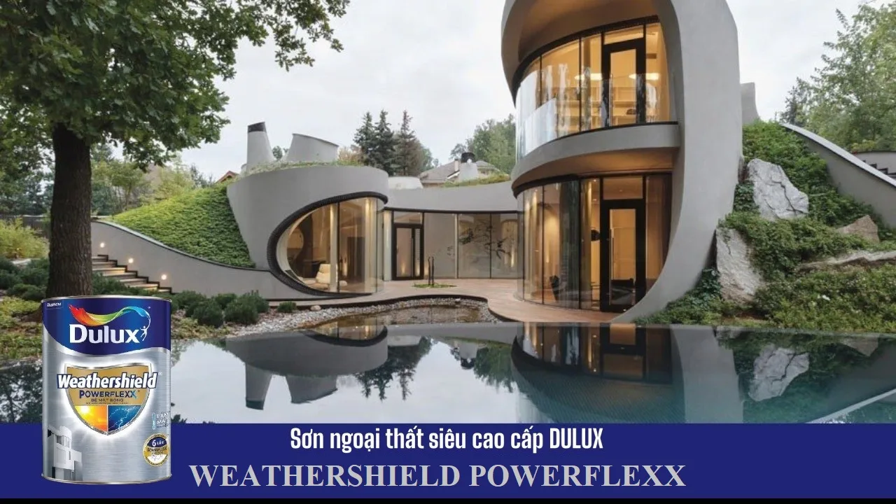 Sơn Dulux ngoại thất cao cấp Weathershield PowerFlexx bề mặt bóng – GJ8B