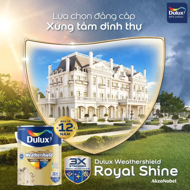 Sơn Dulux ngoại thất cao cấp Weathershield Royal Shine – RS86