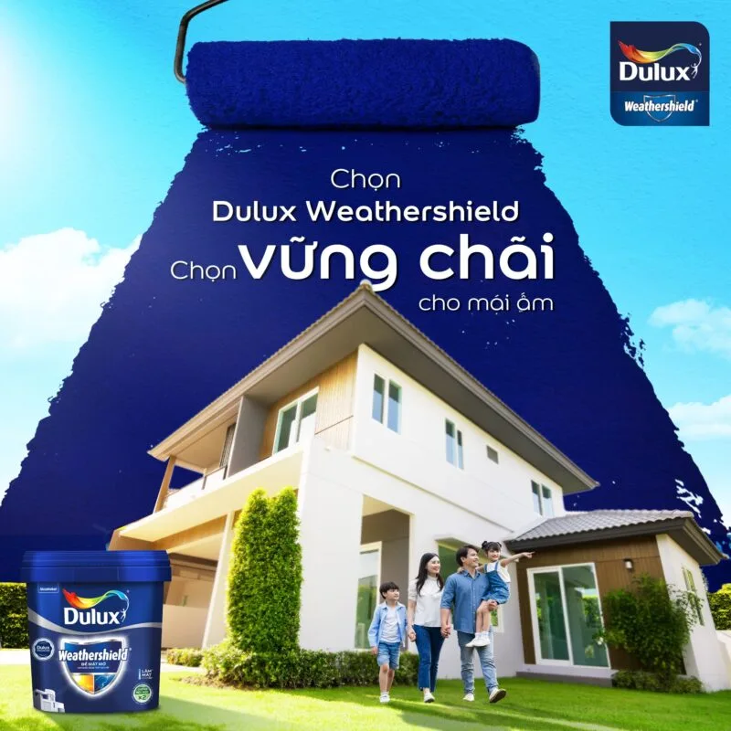 Sơn Dulux ngoại thất cao cấp Weathershield bề mặt bóng – BJ9