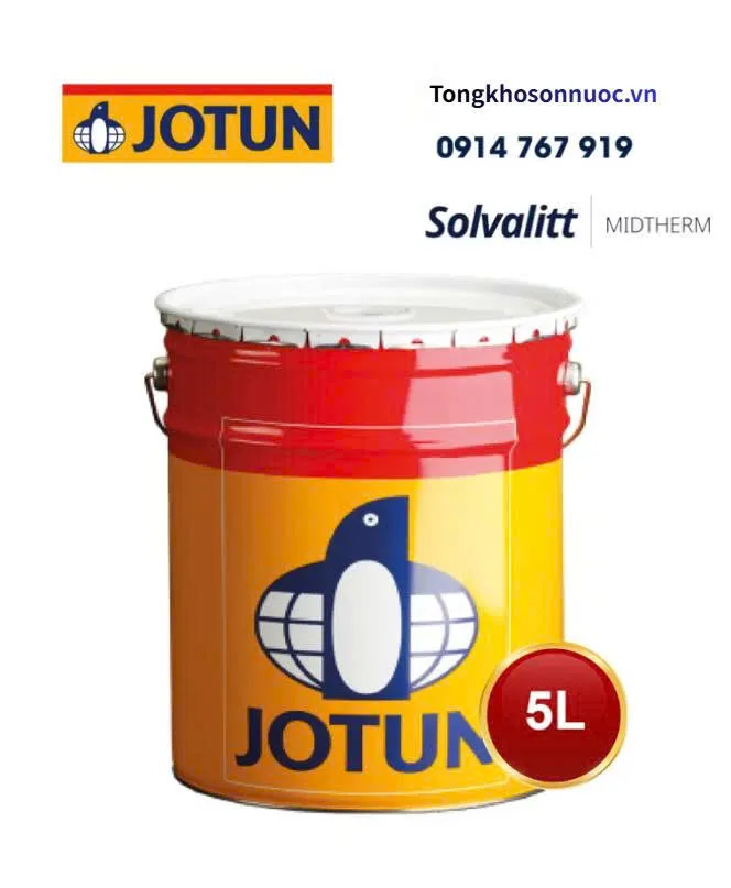 Sơn chịu nhiệt Solvalitt Midtherm Bộ 5L