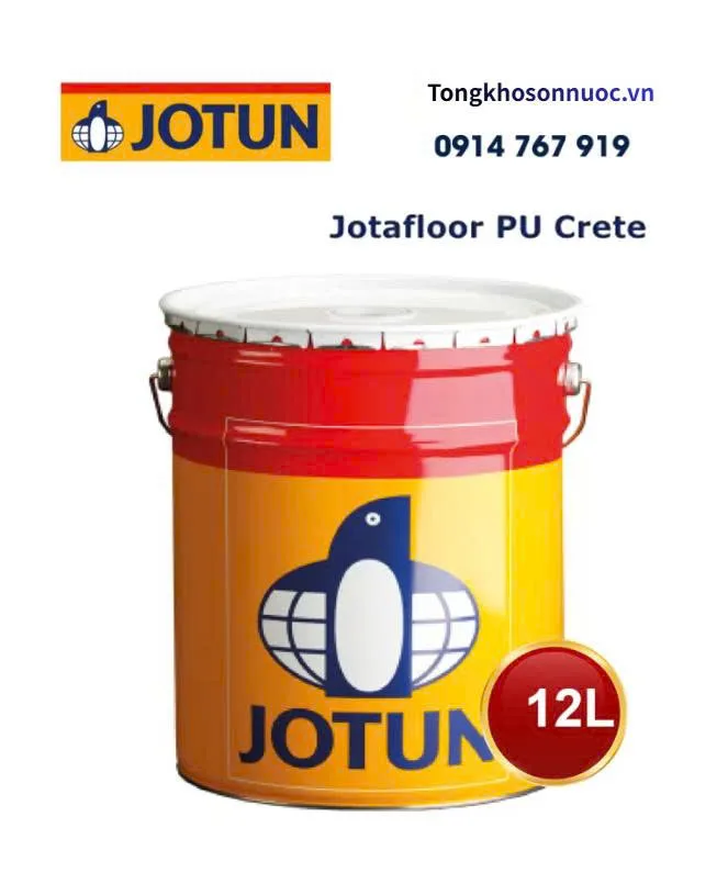Sơn sàn kháng khuẩn Jotafloor PU Crete 12L